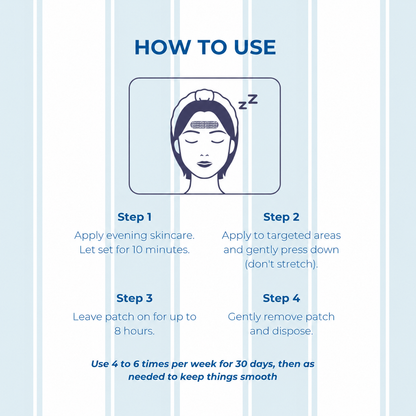How to apply forehead smoothing patches