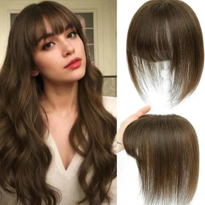 Glormate human hair topper with bangs — gallery image 10 of 34