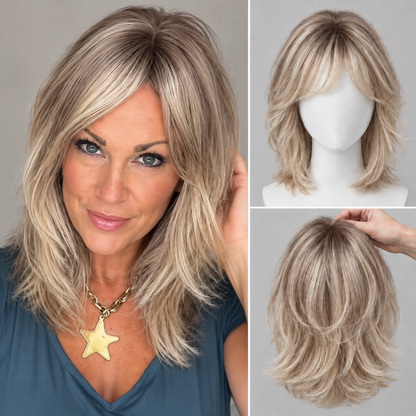 Glormate human hair topper with bangs — gallery image 21 of 34