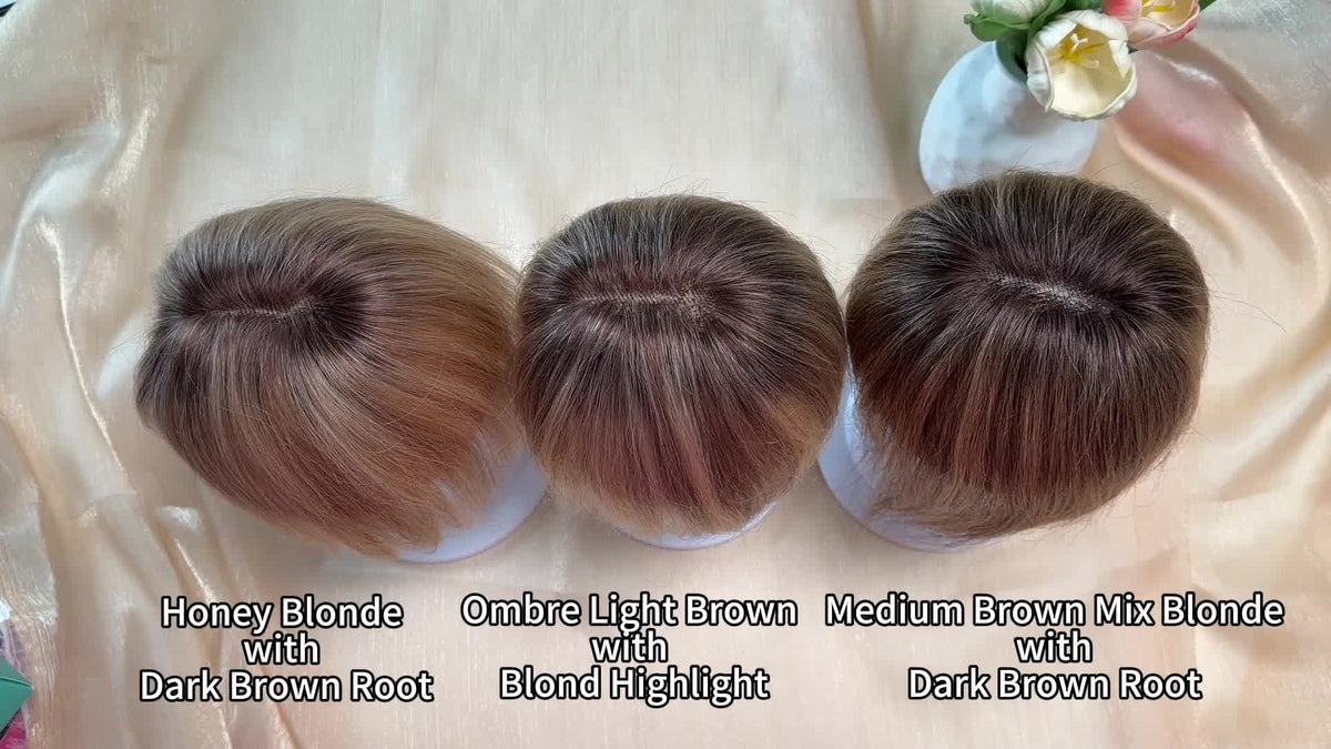 Glormate human hair topper with bangs — gallery image 27 of 34