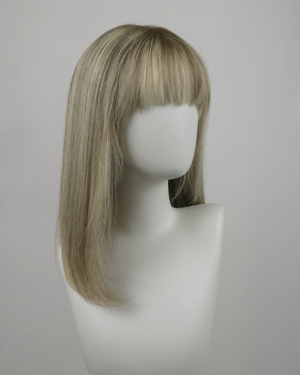 Glormate human hair topper with bangs — gallery image 32 of 34
