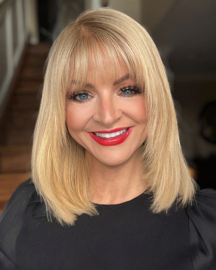 Glormate human hair topper with bangs — gallery image 33 of 34