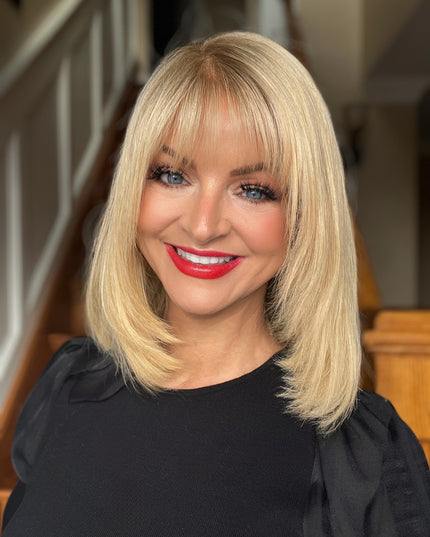 Glormate human hair topper with bangs — gallery image 34 of 34