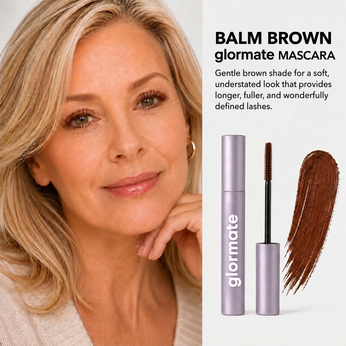Glormate Balm Brown mascara shade