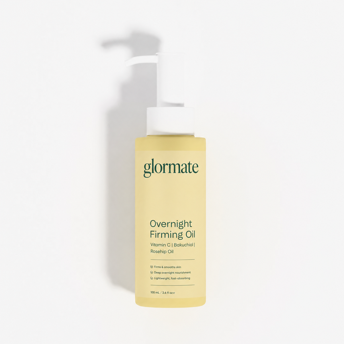 Glormate Overnight Firming Oil 100mL bottle