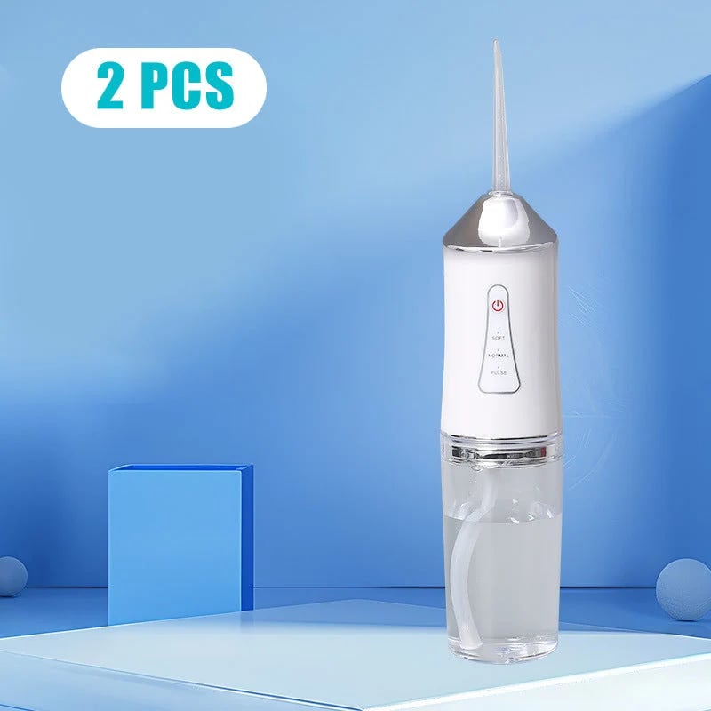 White flosser two-unit order illustration