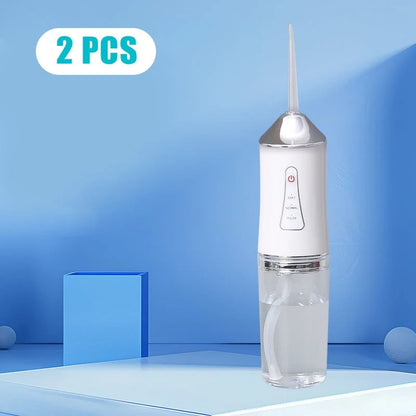 White flosser two-unit order illustration