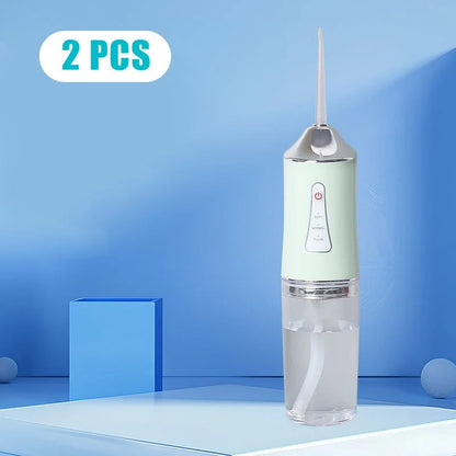 Green flosser two-unit order illustration