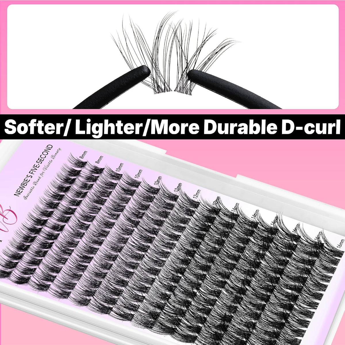 LuxeBold Lash Clusters Kit - Newbie's Five-Second Series DIY Eyelash Extensions