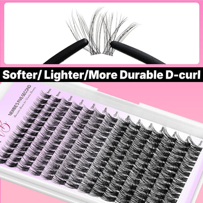 LuxeBold Lash Clusters Kit - Newbie's Five-Second Series DIY Eyelash Extensions