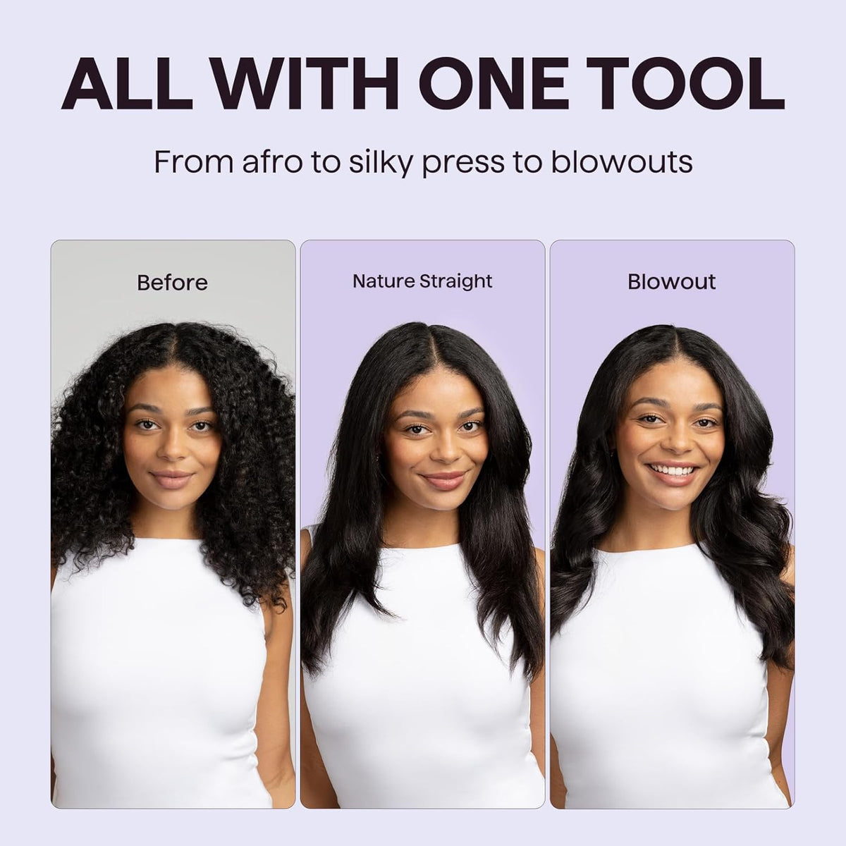 1.5 Inch Heated Round Brush with Ionic Technology and 5 Heat Settings for Blowout Look