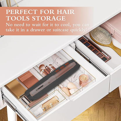 Professional Hot Hair Tools Organizer Bag - Heat Resistant Travel Case for Curling Irons and Flat Irons