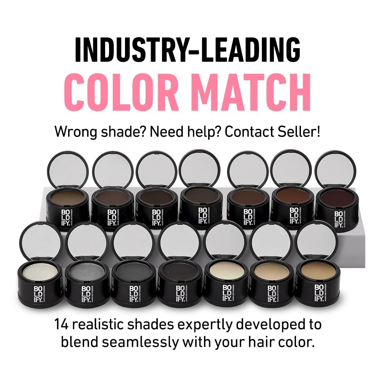 Hairline Powder and Root Touch Up Hair Color - Dark Brown, 4g Instant Coverage