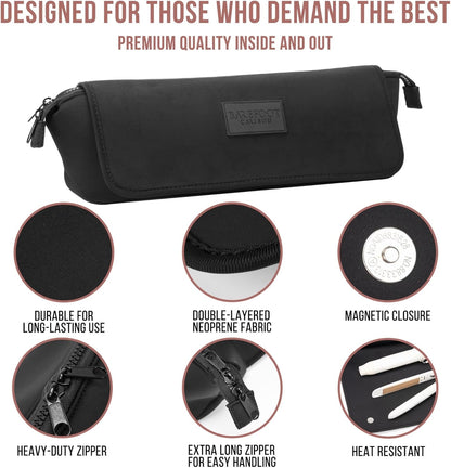 Hair Tools Travel Bag and Heat Resistant Mat (15.5") for Flat Irons, Straighteners, and Curling Irons