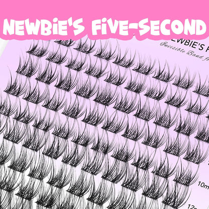 LuxeBold Lash Clusters Kit - Newbie's Five-Second Series DIY Eyelash Extensions
