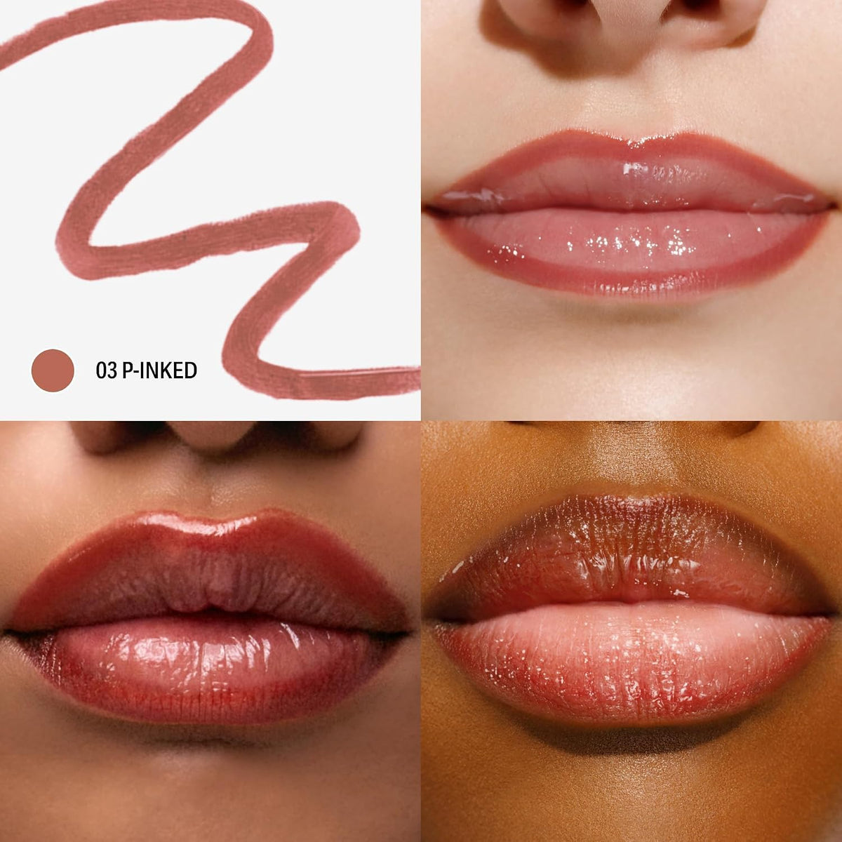 Peel Off Lip Liner Stain, Longwear Smudge-Proof Lip Tint in p-INKED (Jumbo Size)